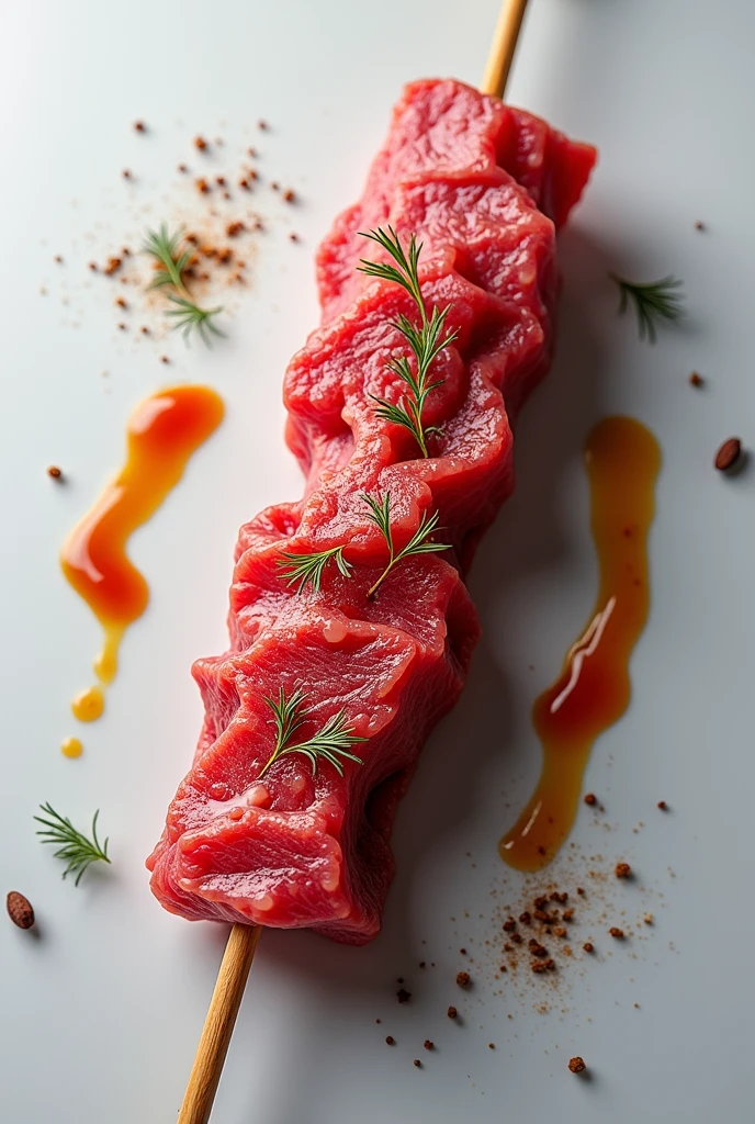 Poster Wagyu skewer