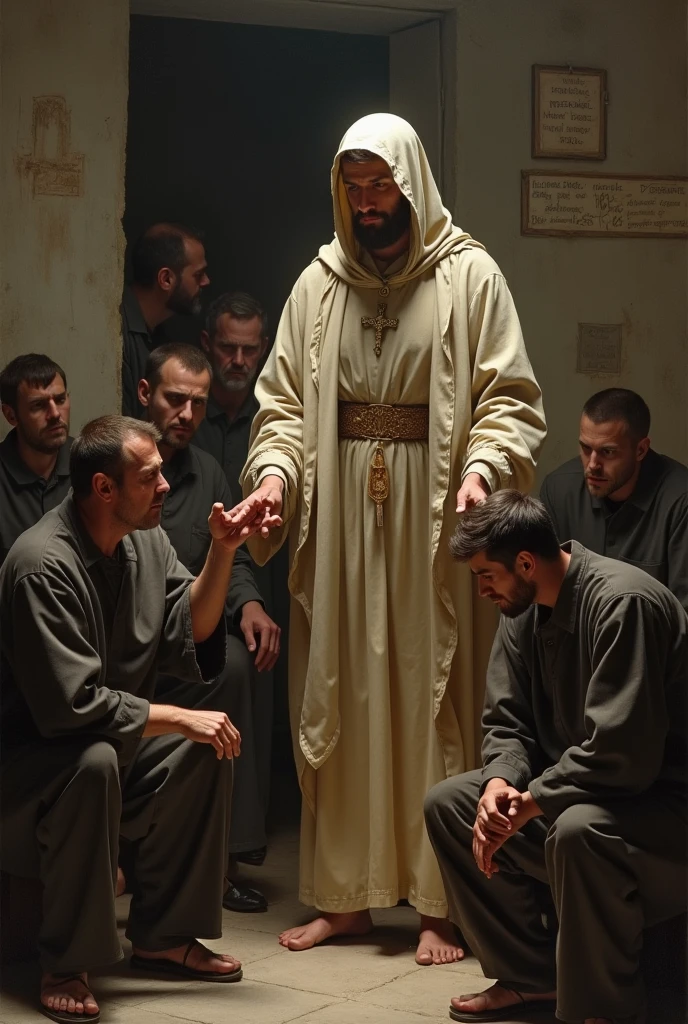 The saint who dresses the prisoners