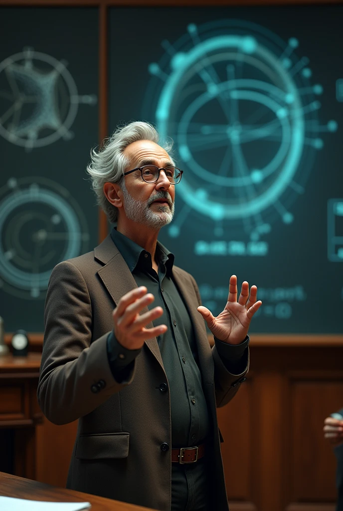 He explained that gravity is not a force as described by Newton, but the result of the curvature of space-time caused by mass