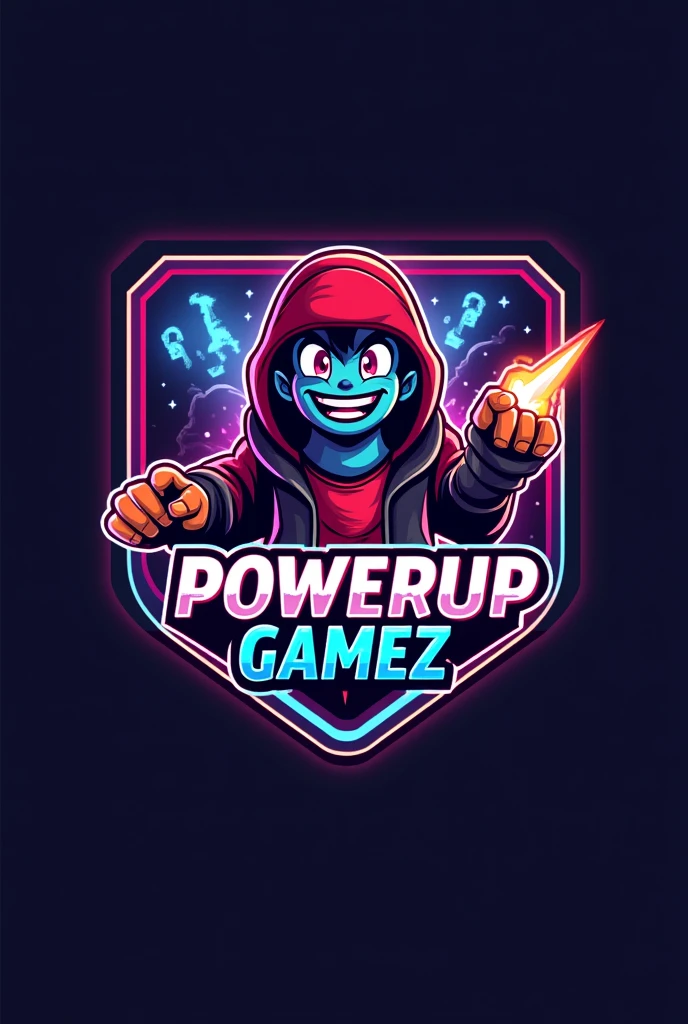 Generate the perfect logo for a youtuber called Powerupgamez