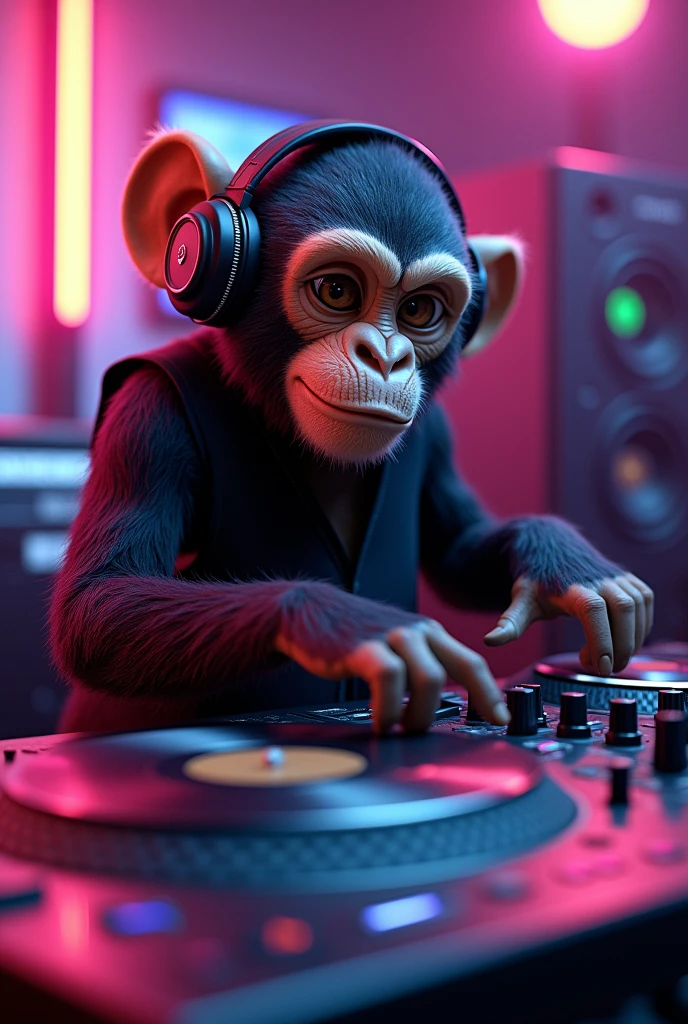 Monkey on mix dj