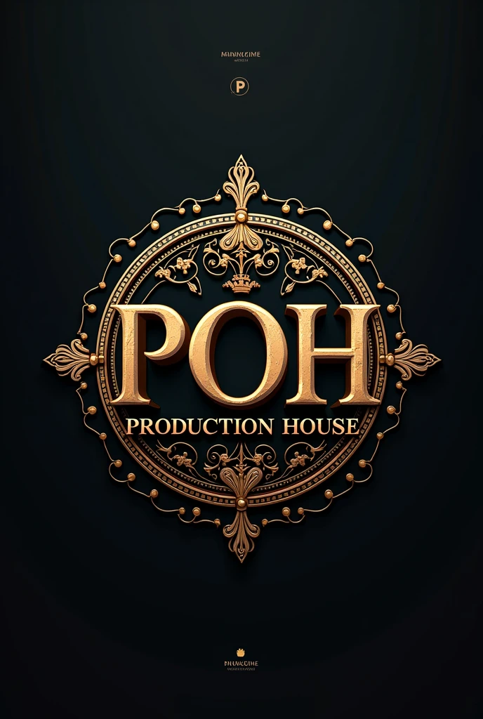 Make an logo of POH production house which will produce movie an indian production house