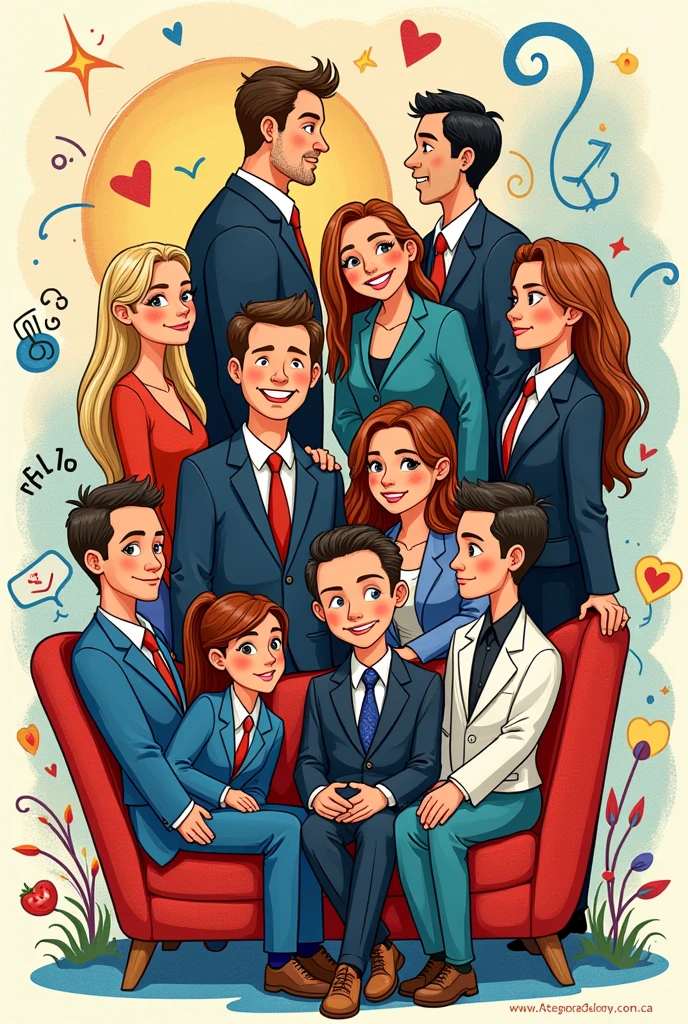 Create a doodle artwork using these -
Friends Show
Big Bang Theory Show
Suits Show
Good witch Show
Make sure all of the mentioned elements are present