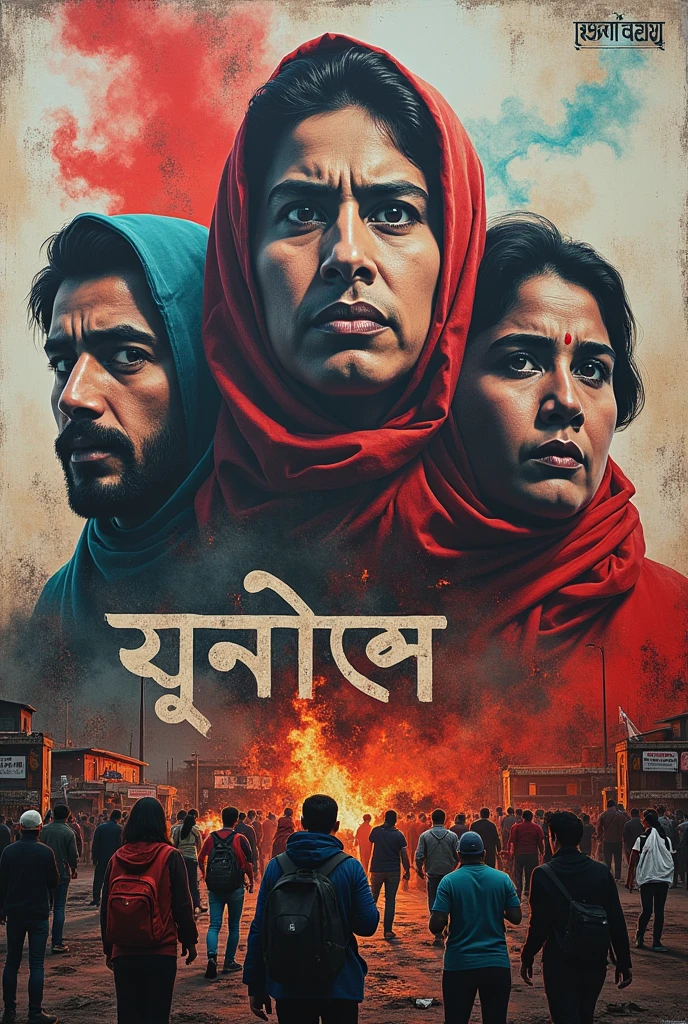 Creat a unique image that connected with Bangladeshi recent violence after going prime minister Sheikh Hasina because of killing a lot of citizens of Bangladesh. (I want to paint a wall with a unique bengali line that goes with that topic)