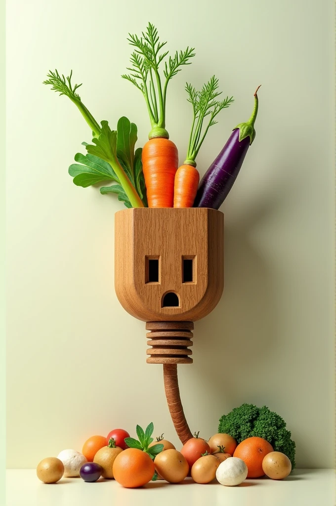Indian Plug made from vegetables.