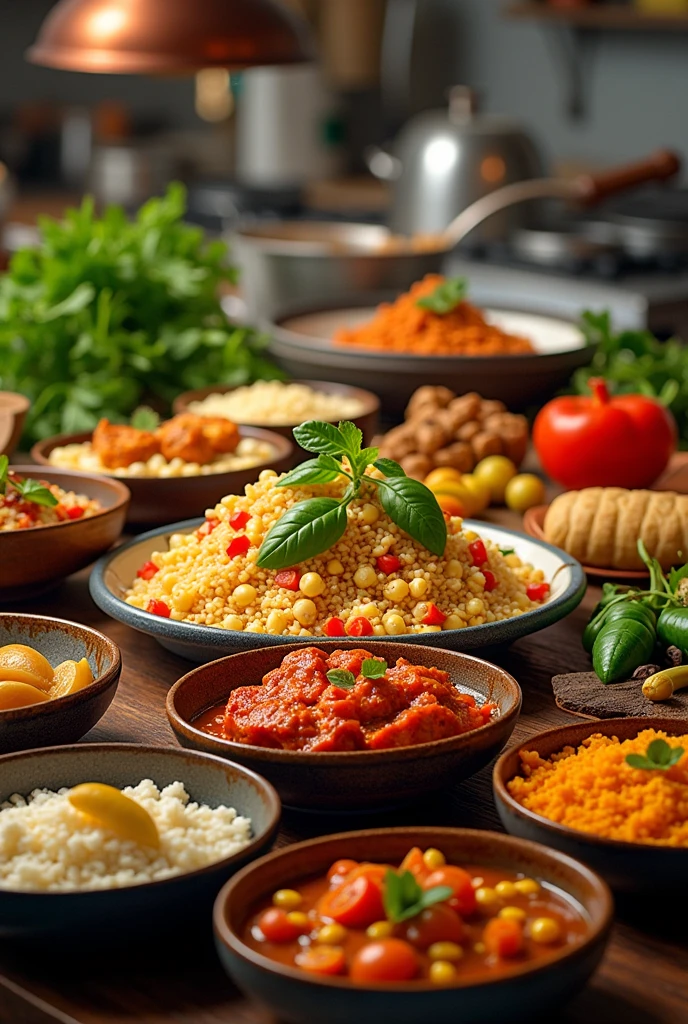 image in which a mixture is going. of Peruvian, Ecuadorian and Spanish food
