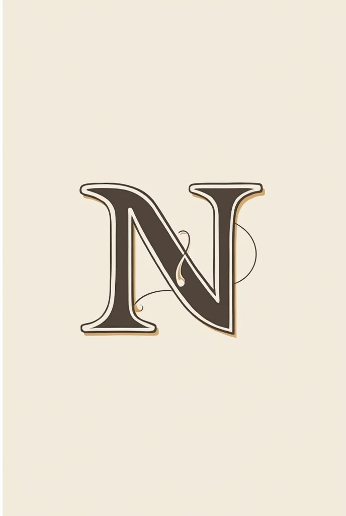 Generate a logo with the letter N related to sewing 



