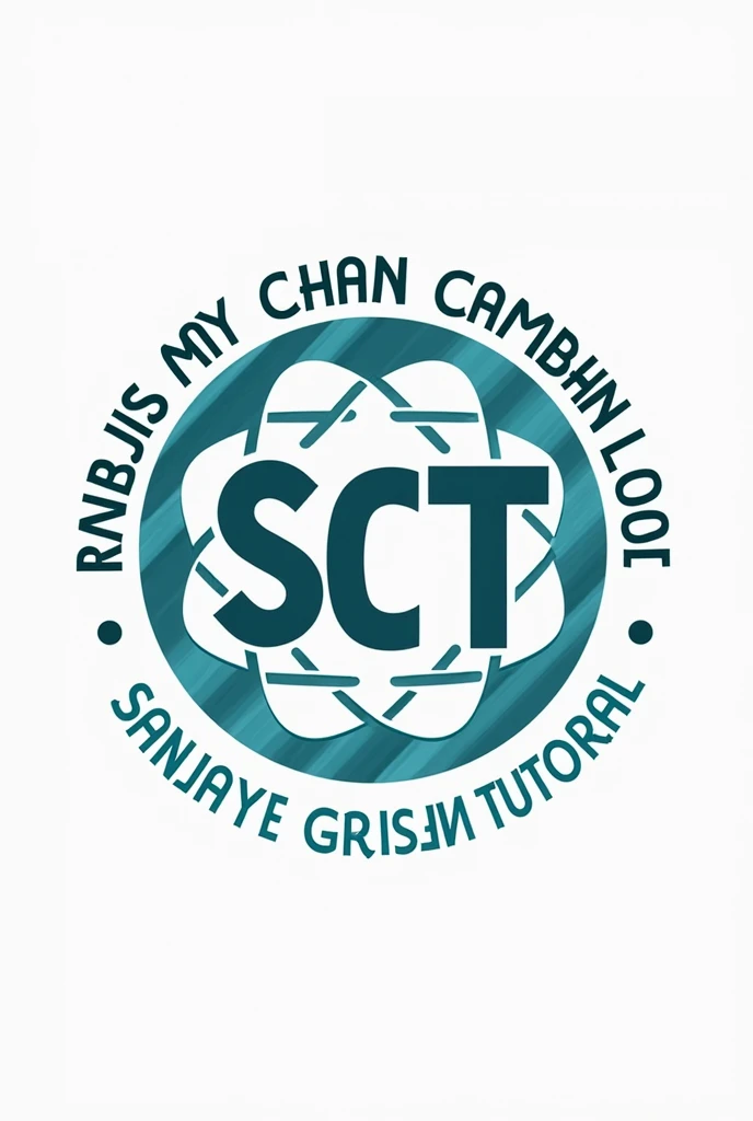 chemistry class tuition named as "SANJAY CHEM TUTORIAL"  in the border of a circle shape with short letter of SCT in the centre with some chemical bond structure and full name of class at the border.



