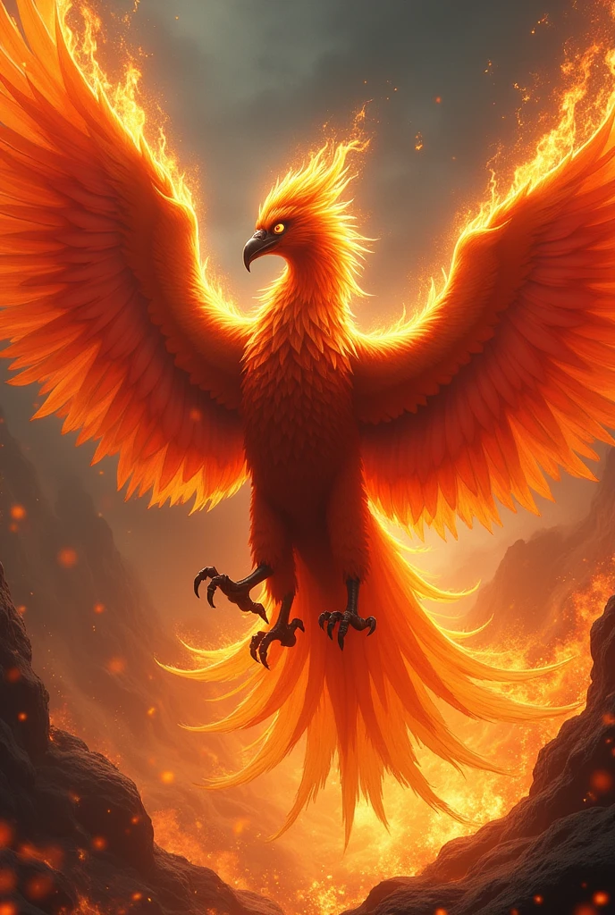 I would like some simple images that would evoke: claws, fire, Phoenix