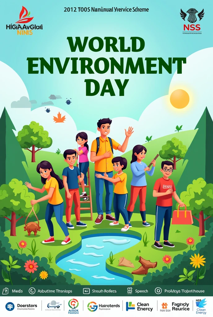 Nss world environment day poster contuncting by nss 