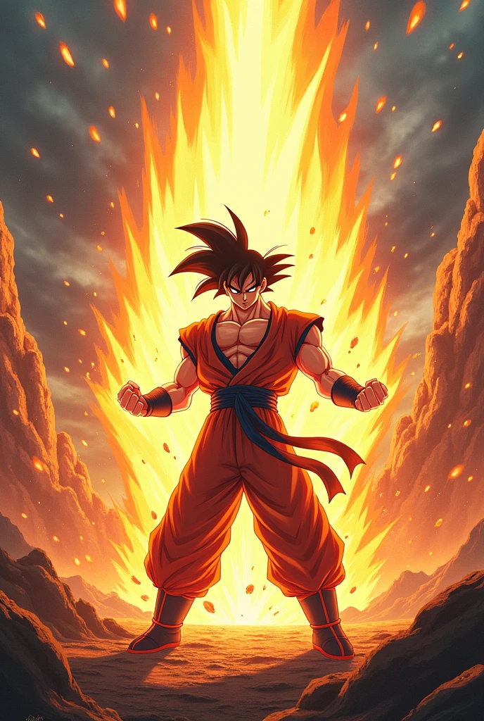 Goku using kamahama