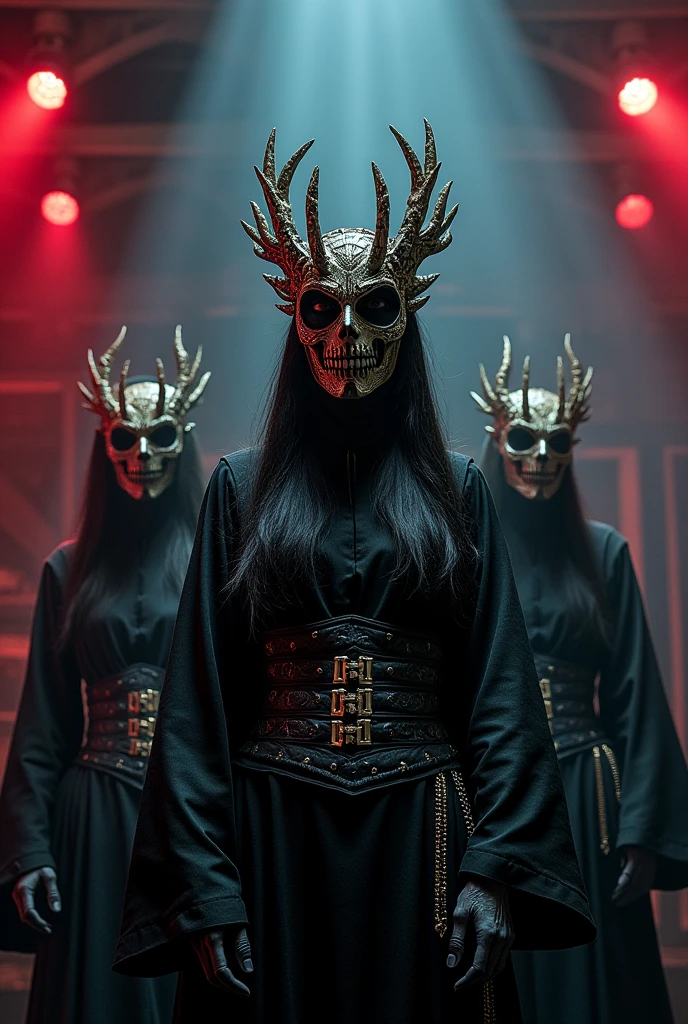 Female metal band with masked faces、Japanese metal band、Decadent