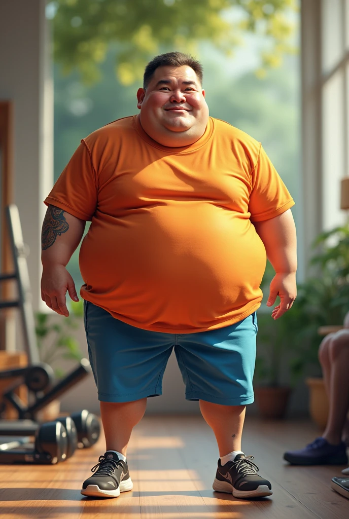 The Fat Man decides to exercise