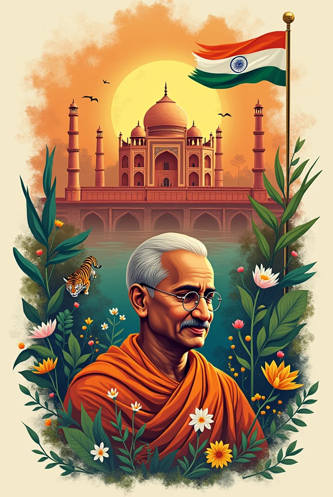 Indian Independence Day greetings card