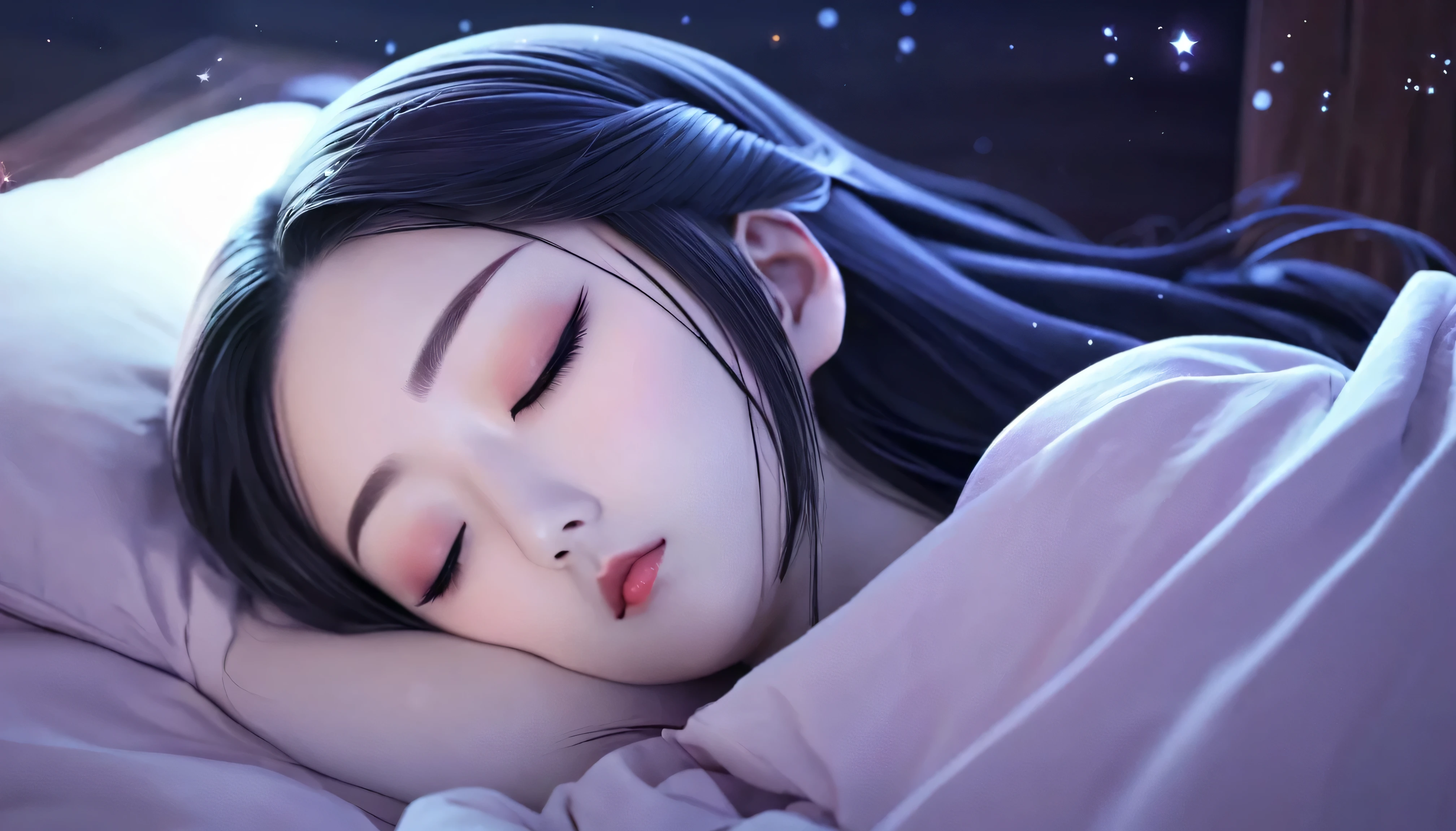 Best background images for sleep videos mysterious Japanese women anime Super deformed character style