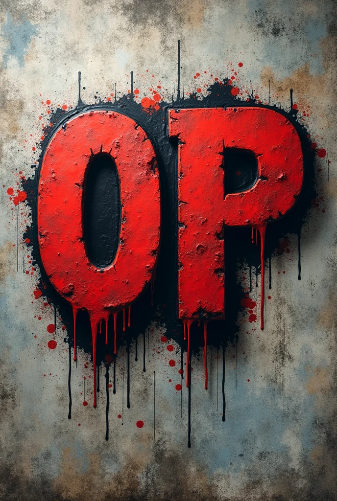 create a logo with the letters op as the brand name with street graffiti elements