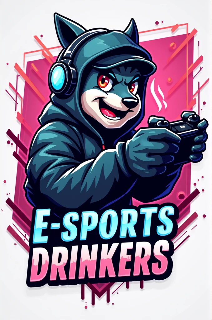 I would like to create a logo for my e-sports team, E-sports drinkers 