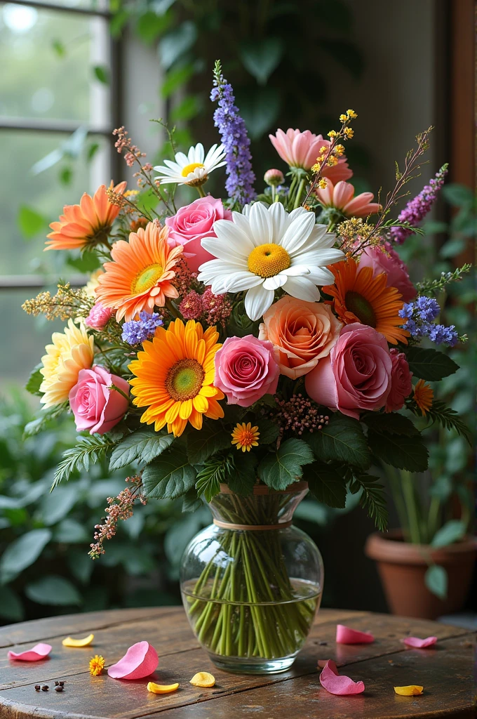 Design unique and beautiful flower bouquets.