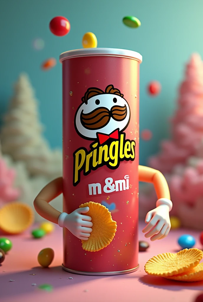 can of pringles flavor m&m