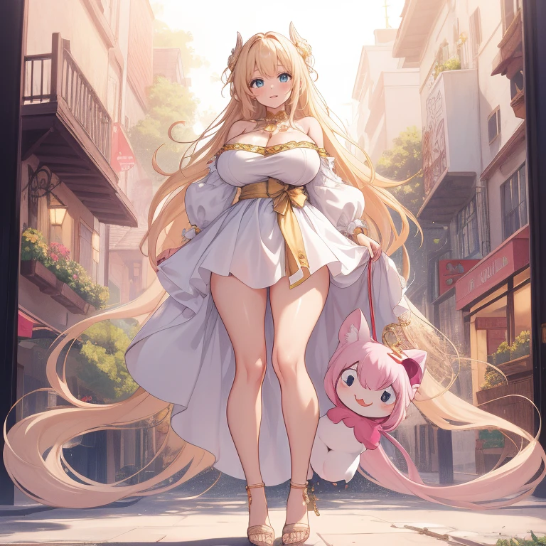 (8k、Ultra-high resolution、Highest quality、Ultra-high resolution、Official Art:1.5,Official Art),(Watching the audience), alone, smile, ((Knee Socks)),(Browsing Caution), (Beautiful big boobs: 1.2 (Pussy), (((Very thick thighs))),Wide Hips, Beautiful thick thighs, Beautiful huge natural breasts,(standing in honor),(Take off:1.5),Beautiful Hair, Beautiful Face, Beautiful and beautiful eyes, Beautiful clavicle, Beautiful body, Beautiful legs, Beautiful fingers, (Beautiful views),smile),((front view:1.5)), (((No pants, Genitals are visible))),Bangs straight,blue sky,(Cure costumes:1.2),(((((((Pussy in full view/Marujo))))))),(((She is showing you her pussy))),1girl,difficult,