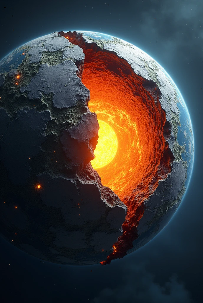 Draw something about Earth's Crust Forms (4.5 Billion Years Ago)**
- **Atomic Numbers:** 8, 14, 26 (Oxygen, Silicon, Iron)
- **Description:** As Earth cools, its crust forms, rich in elements like oxygen, silicon, and iron, which are crucial for its structure.