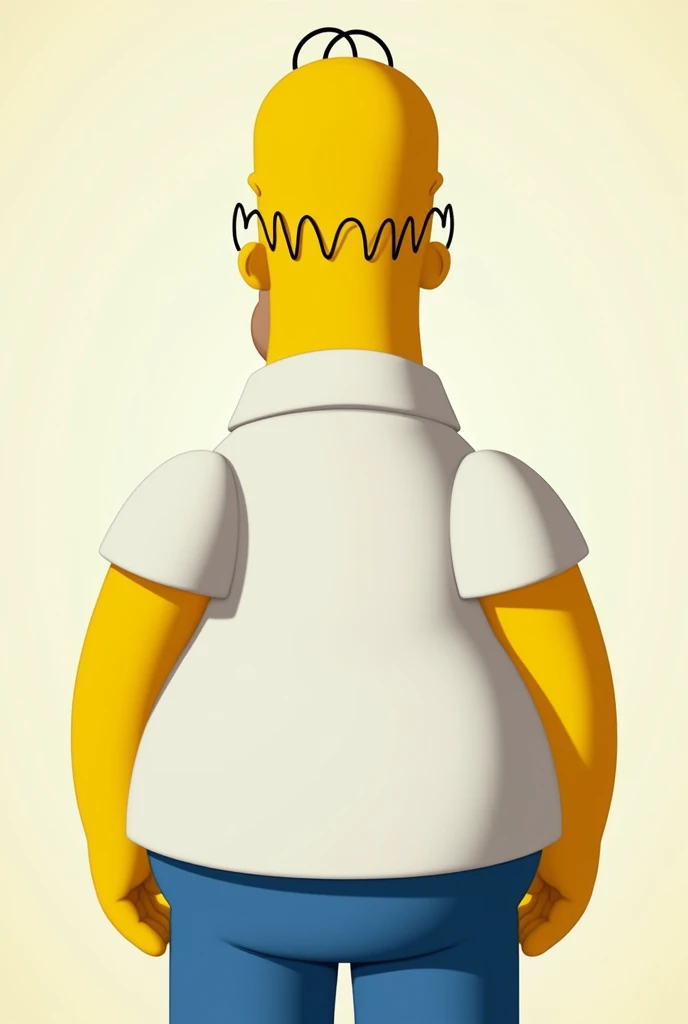 homer simpson Picture from the back