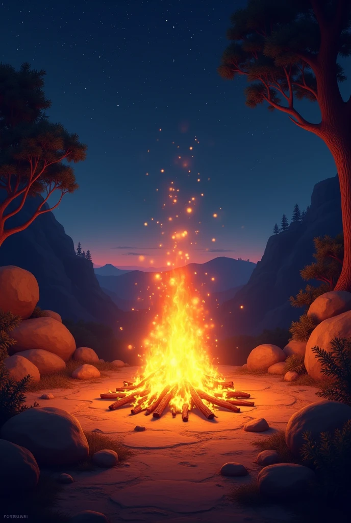 a bonfire