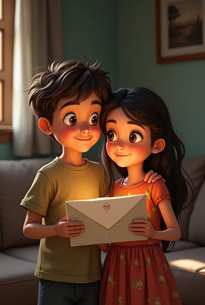 A boy and girl waiting for Australia visa