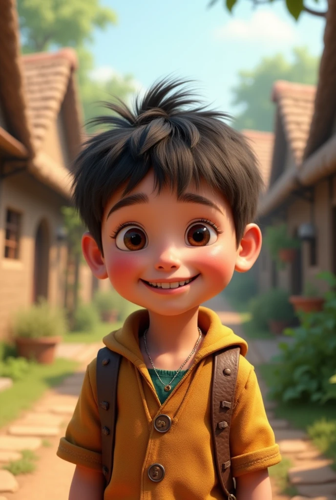 Village Male smiling 3d