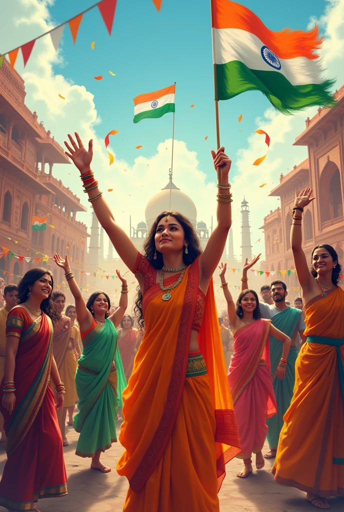 Greetings of Indian independence day by SKB company 