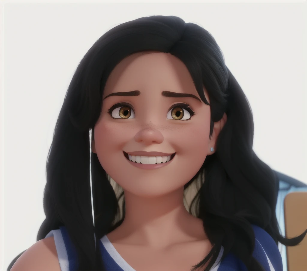 A pixar-style woman, Brunetette, high qualiy, best qualityer