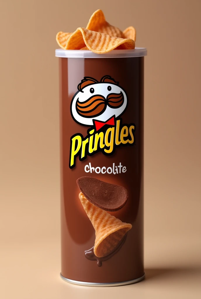 A can of chocolate flavored Pringles chips&ms
