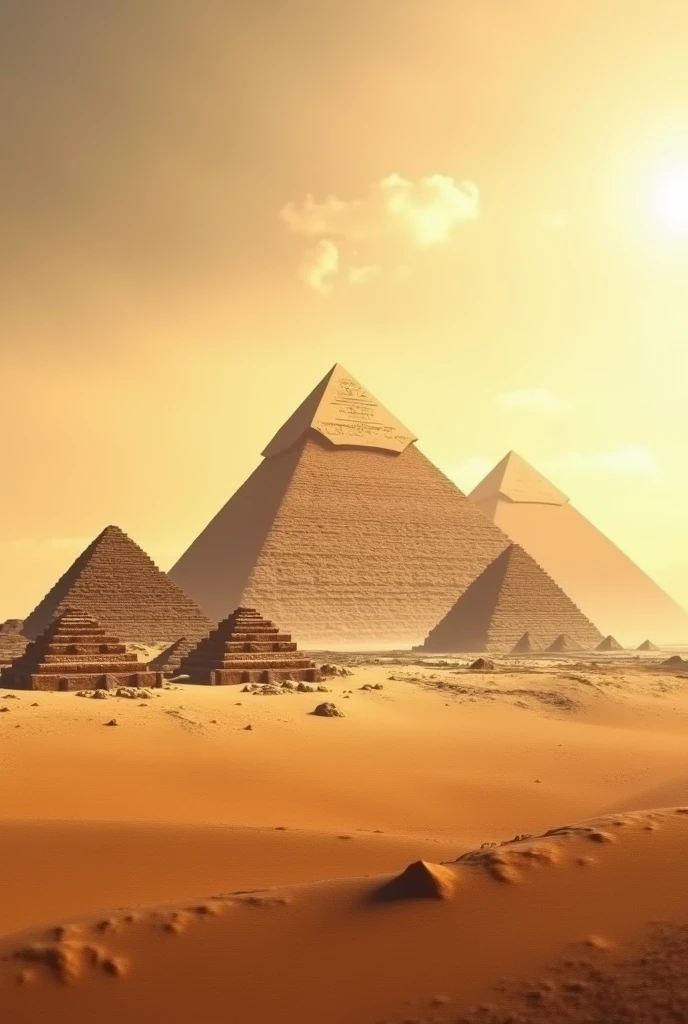 pyramids view with a size of 10 x 15 cm