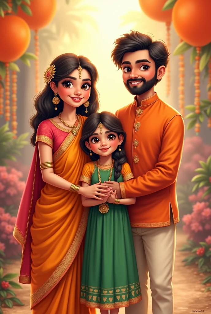 tiranga dress all cute little family celebrat
