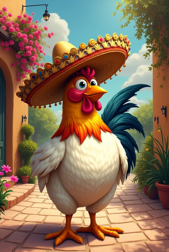 Mexican sombrero chicken