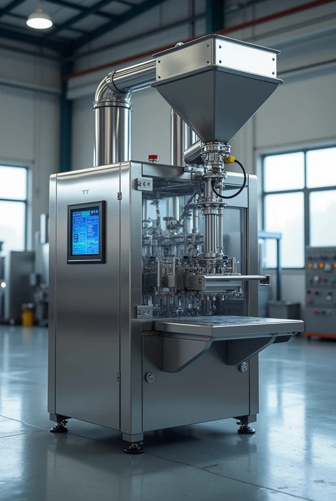 Stainless steel powder packing machine with touch screen