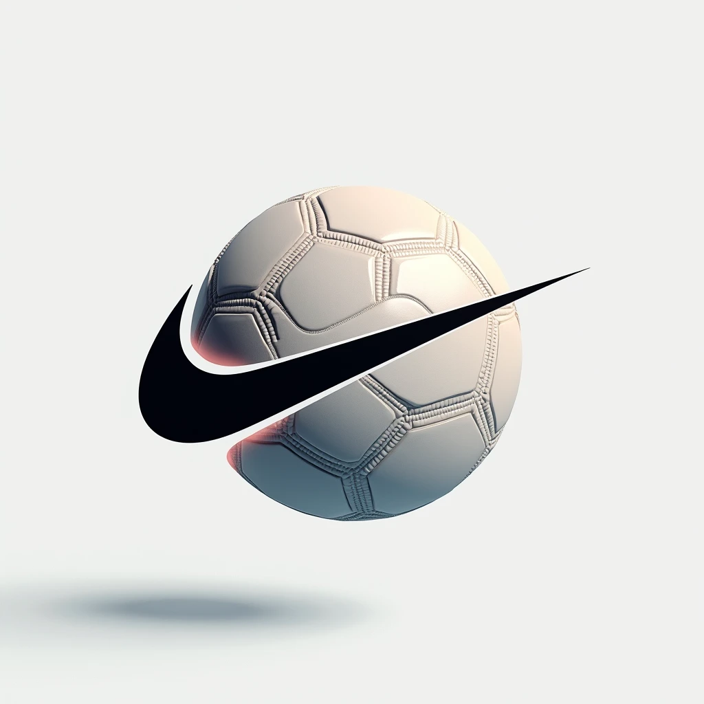 Nike logo with Football