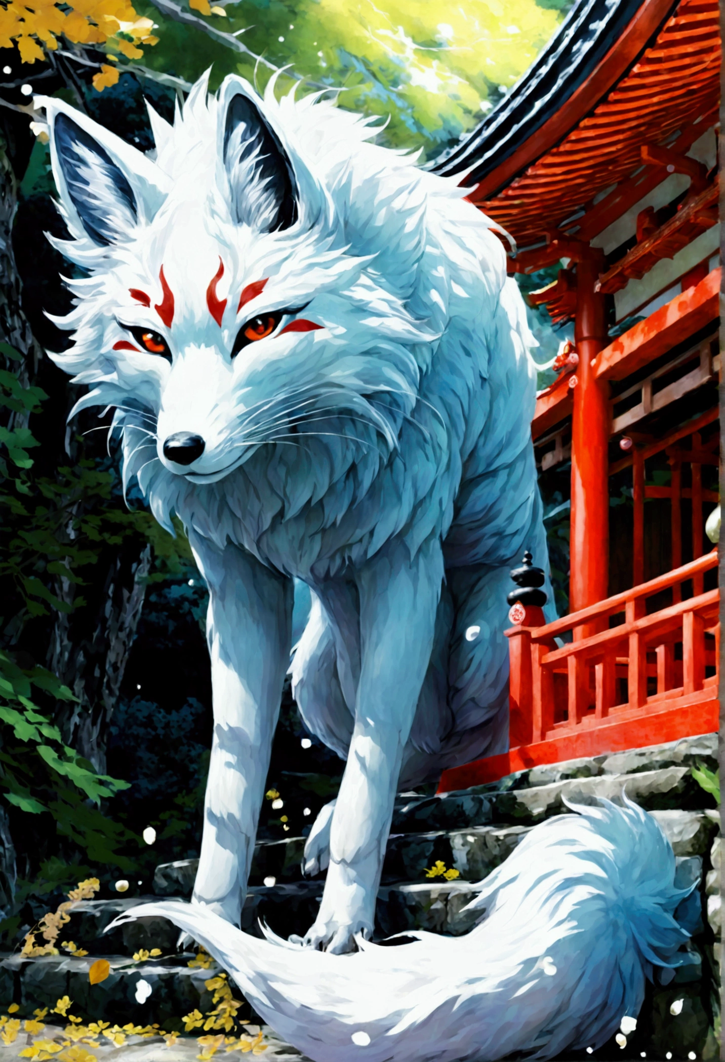 Nine-Tailed Fox　torii　Shrine maiden