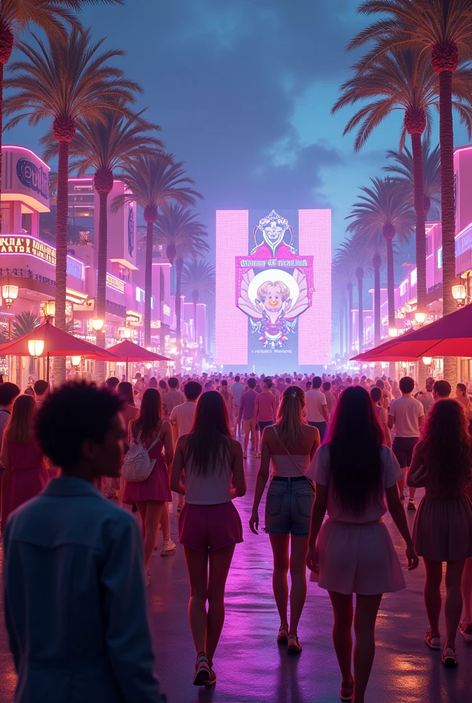 Modern Cultural fest where everyone are gathered to do party and vibing  
