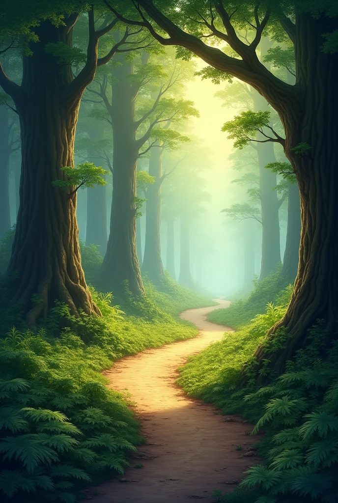 A forest trail real