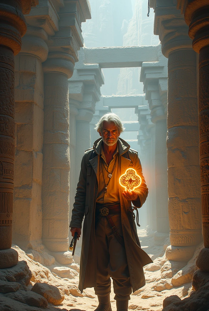 Create a book cover for a book about an archaeologist, the title of the book is "the key to destiny"