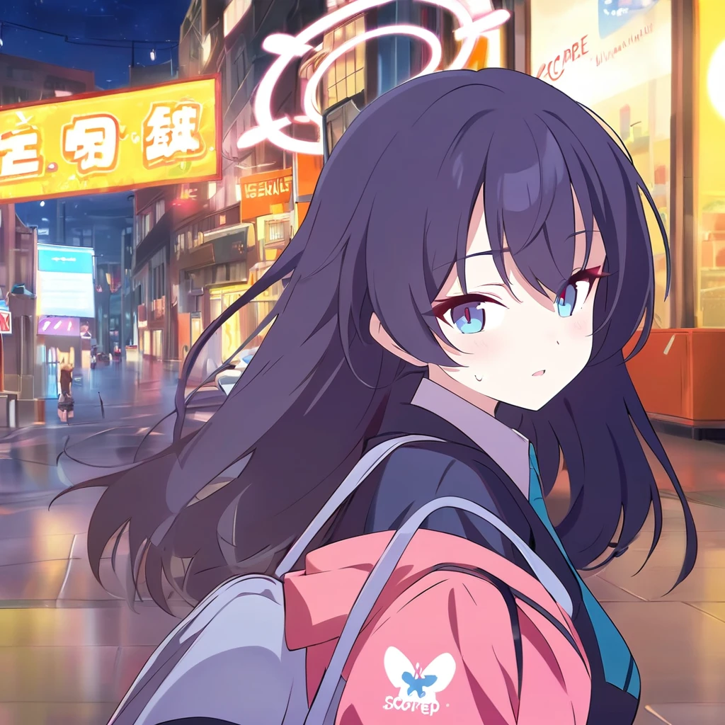 (serika\(blue archive\):0.9), anime style, anime artwork, score_9, score_8_up, score_7_up, score_6_up, score_5_up, BREAK, 1woman, serika, on a trip to Australia, in Sydney,