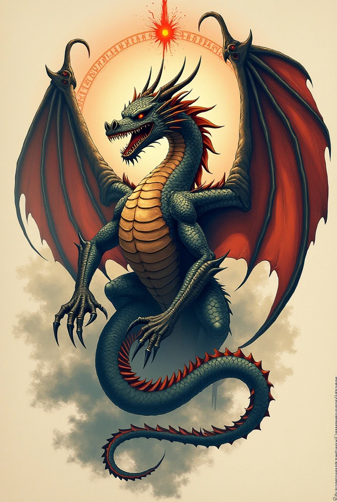 Dragon design for tattoos 