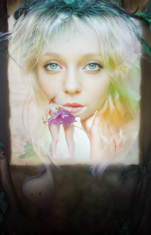 2 girls faeries; gorgeous cute beautiful; enchanted forest; ultra realistic; photo realistic; uhd; masterpiece 