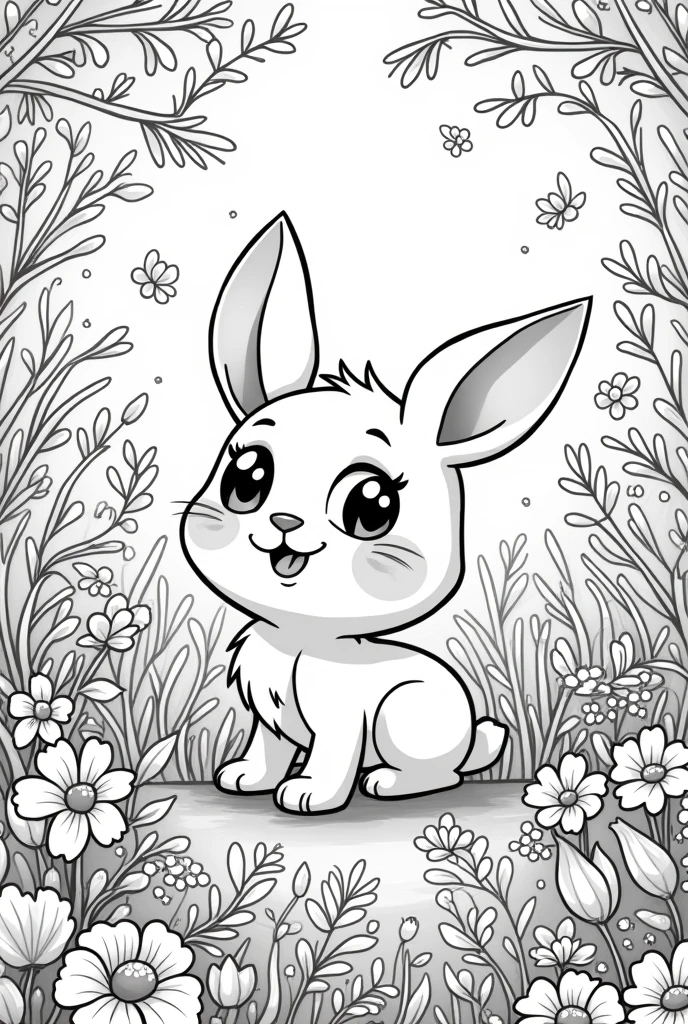 Create a cute coloring page