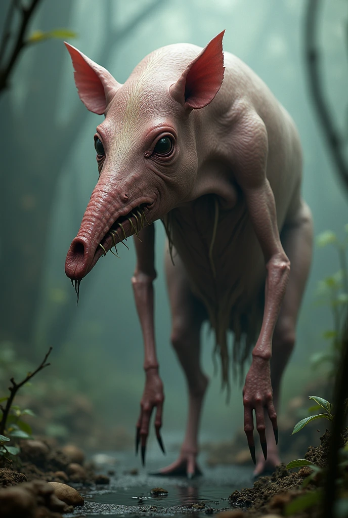 The hairless dog, with wounds and blood stains, who took 2 shots in the back, I liked to lie in a hole, under a juazeiro tree, where it was covered in dust and dry and green leaves, with mosquitoes and flies flying around