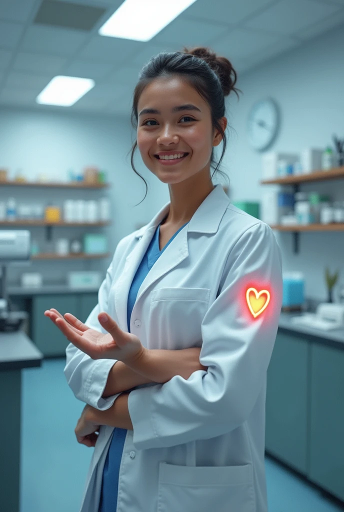 Lab coat caretaker, Heart
