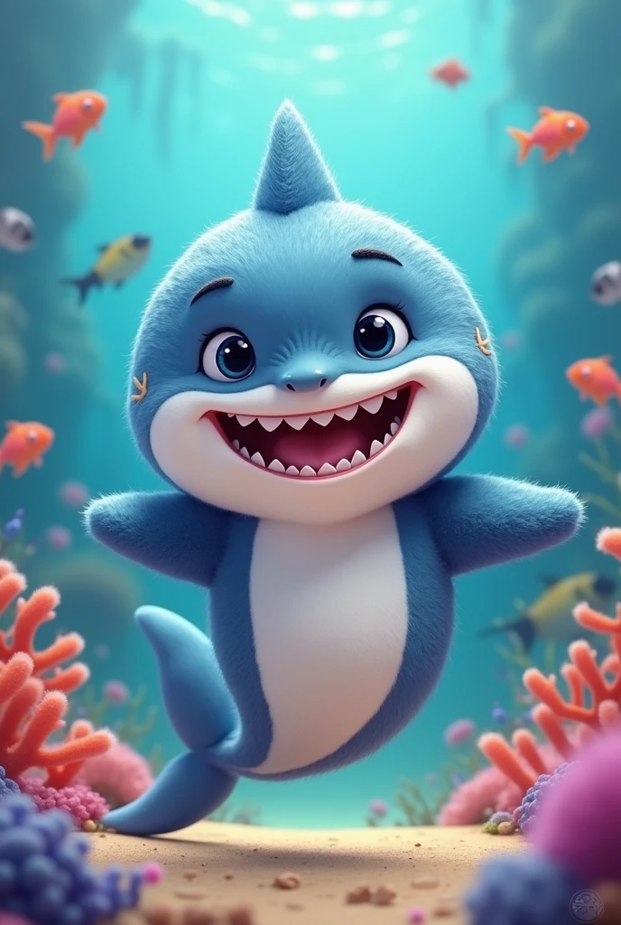 Furry shark cute