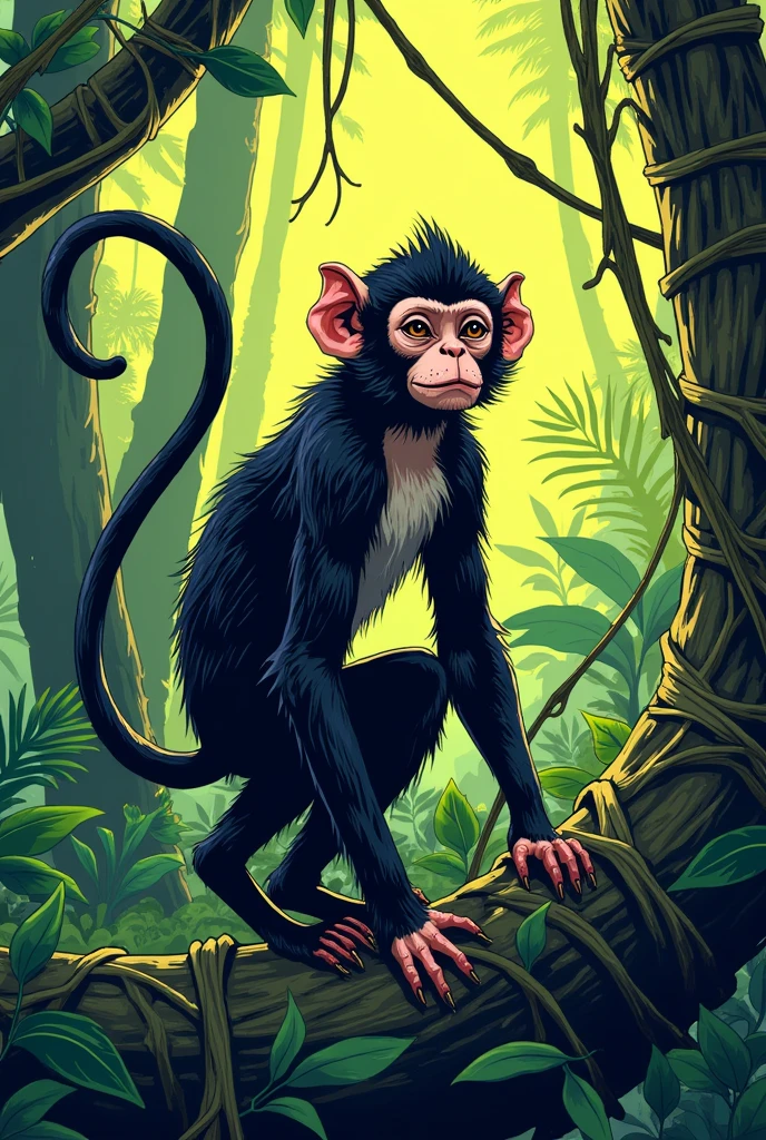 comic about spider monkey conservation awareness