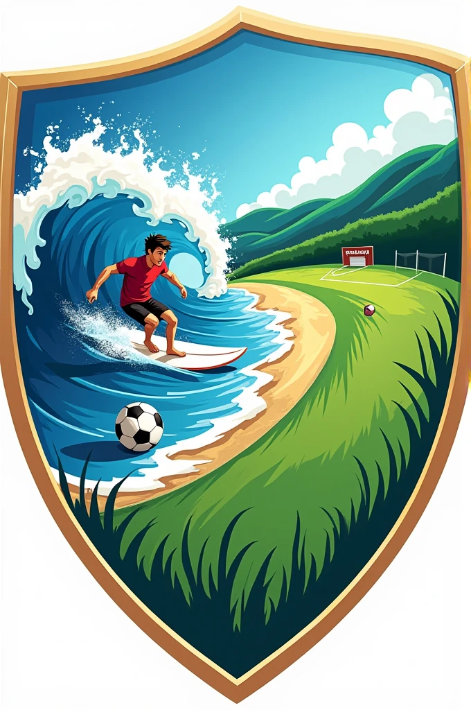Football shield called SurfAndTurf FC